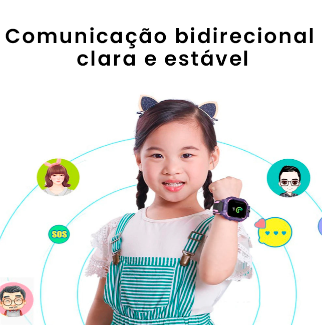 Relógio de Pulso Inteligente para crianças 2G com rastreio